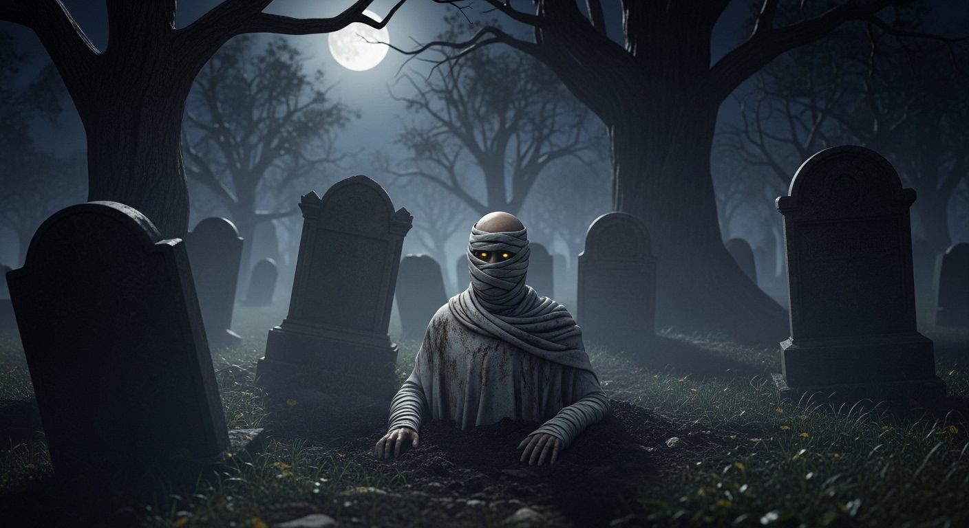 Pocong Gundul Cirebon: Hantu Tanpa Kepala yang Menghantui Kuburan Tua